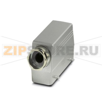 Корпус с кабельным сальником Phoenix Contact HC-HV 10/16-TFQ-76/M1PG29S крепление производится двумя защелками, высота 76 мм, с резьбовым соединением, 1x Pg29, боковое подключение кабеля.Минимальный заказ: 10 шт.Упаковка: 10 шт.