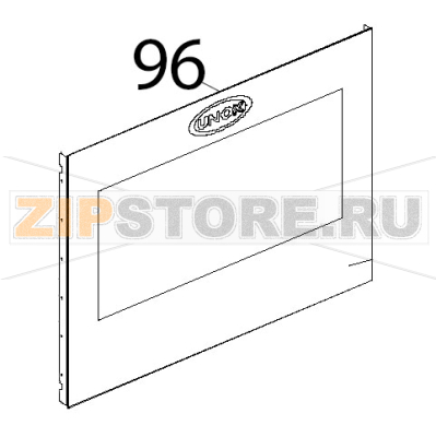 Vetro esterno ser. 757x555x4, chiaro TFL Unox XBC 404 Vetro esterno ser. 757x555x4, chiaro TFL Unox XBC 404Запчасть на деталировке под номером: 96