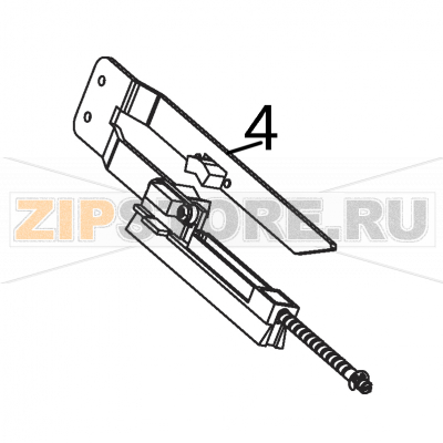 Label stop assembly Intermec PX4i Label stop assembly Intermec PX4iЗапчасть на деталировке под номером: 4Название запчасти на английском языке: Label stop assembly Intermec PX4i.