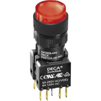 Кнопка 250 В/AC, 5 А, 1 x выкл/вкл, без фиксации, IP65, 1 шт DECA ADA16S6-MR1-B2JR