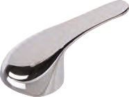 Short chrome-plated lever 