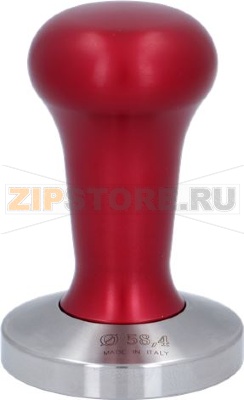 TAMPER AISI303 RED ALUMINIUM 58,4 MM 