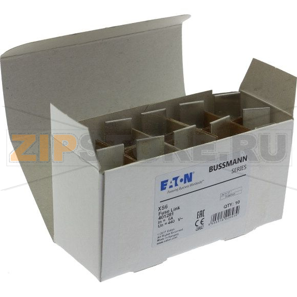 Предохранитель, 6 A, AC 440 В, 80 кА, BS88/F3, 27x80 мм, gL/gG, BS Eaton 6A 440V ac OFFSET BLADE 