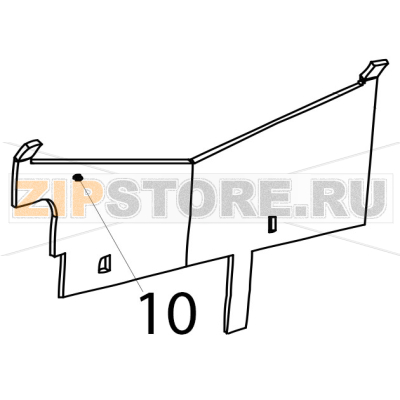 Cutter blade moving Zebra TTP-2010 Cutter blade moving Zebra TTP-2010Запчасть на деталировке под номером: 10