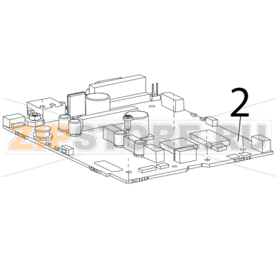 Controller board Zebra TTP-2020 Controller board Zebra TTP-2020Запчасть на деталировке под номером: 2