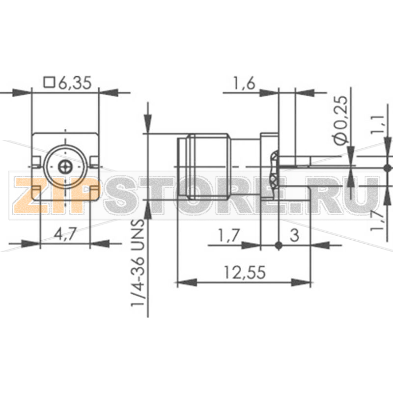 Разъем SMA, 50 Ом, 1 шт Telegärtner J01151A1271 