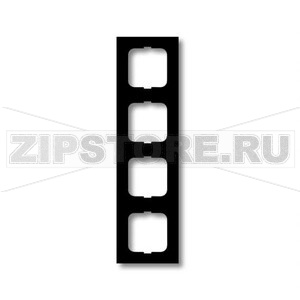 Рамка четырехместная, чёрный бархат ABB 2CKA001754A4422 