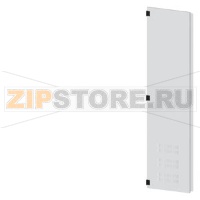 SIVACON, door half, left, with ventilation openings, IP40, H: 2000 mm, W: 450 mm, RAL 7035, Protection class 1 Siemens 8MF1070-2UT25-2BA2