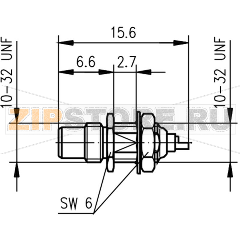 Разъем SMC, 50 Ом, 1 шт Telegärtner J01170A0001 