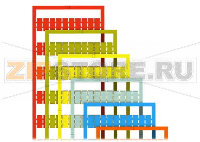 WMB marking card; as card; for terminal block width 5 - 17.5 mm; stretchable 5 - 5.2 mm; plain; snap-on type; red Wago 793-5501/000-005 