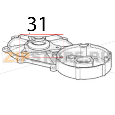 O-Ring 6200, WRAS-FDA Scotsman AF 124 O-Ring 6200, WRAS-FDA Scotsman AF 124Запчасть на деталировке под номером: 31