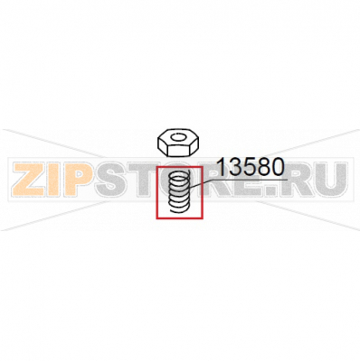 Molla cricco porta DIHR GS 50 Molla cricco porta DIHR GS 50Запчасть на деталировке под номером: 13580Название запчасти на итальянском языке: Molla cricco porta DIHR GS 50