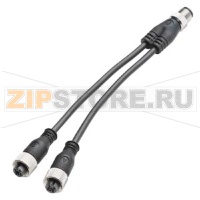 SIMATIC DP, Y-кабель, для отказобезопасных станций распределённого ввода-вывода ET 200, IP 65/67, для подключения одноканальных датчиков (оценка 1oo1), 5-полюсный разъём M12, 200 мм, 1 шт. в упаковке Siemens 6ES7194-6KB00-0XA0