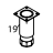 Ajustable leg Fagor FI-2700I