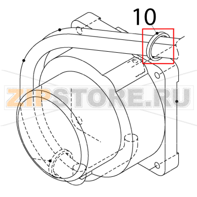 Tie Hoshizaki IM-65NE-25 Tie Hoshizaki IM-65NE-25Запчасть на деталировке под номером: 10
