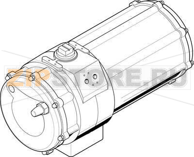 Привод неполноповоротный Festo DAPS-1440-090-RS4-F16 