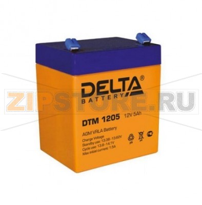 Delta DTM 1205 Свинцово-кислотный аккумулятор Delta DTM 1205 (характеристики): Напряжение - 12 В; Емкость - 5 Ач; Габариты: 90 мм x 70 мм x 107 мм, Вес: 1,8 кгТехнология аккумулятора: AGM VRLA Battery