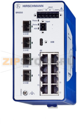 Коммутатор управляемый, 12 портов Hirschmann BRS50-00122Q2Q-TTCY99HHSESXX.X.XX 