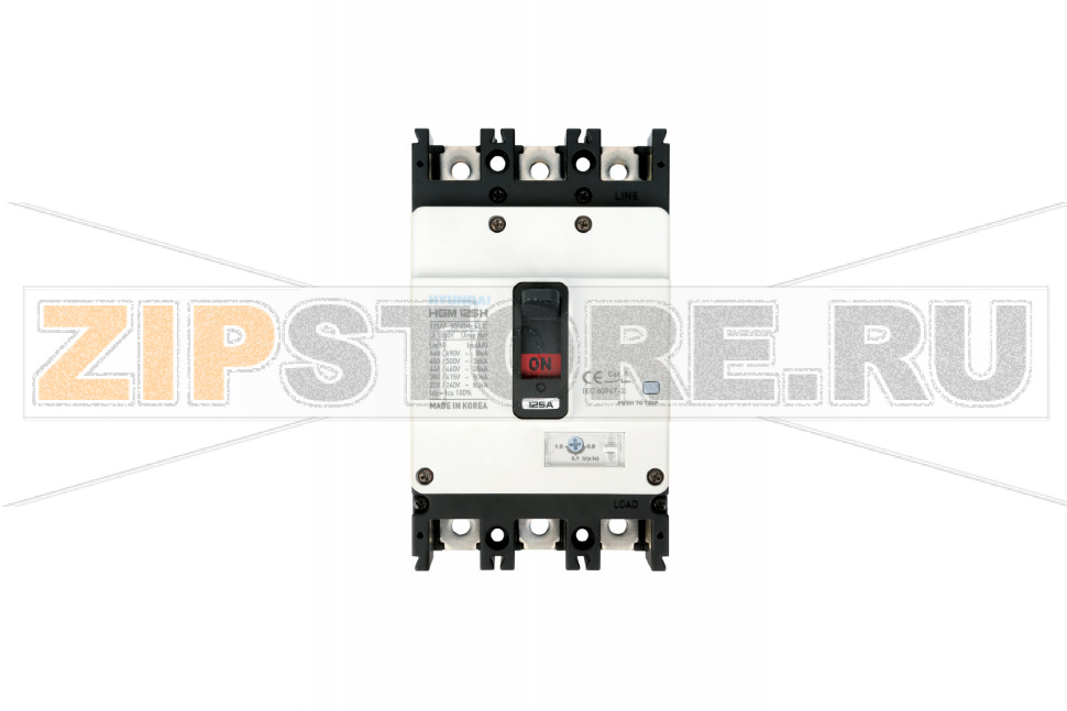 Выключатель автоматический в литом корпусе 16 А, 20 кА, 3 полюса Hyundai Electric HGM125E3PT4S0000C00016F 