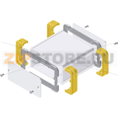 Корпус 114x63.6x33 мм, алюминиевый, серый, желтый, 1 шт Fischer Elektronik FR 55 25 100 ME 