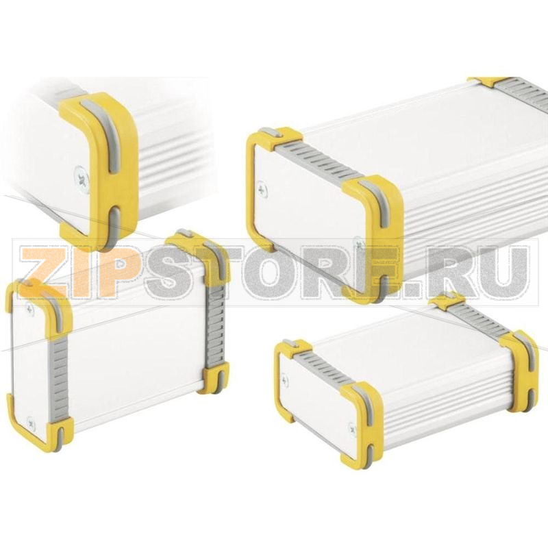 Корпус 114x63.6x33 мм, алюминиевый, серый, желтый, 1 шт Fischer Elektronik FR 55 25 100 ME 