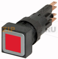 Кнопка с подсветкой, красная, с фиксацией Eaton Q18LTR-RT