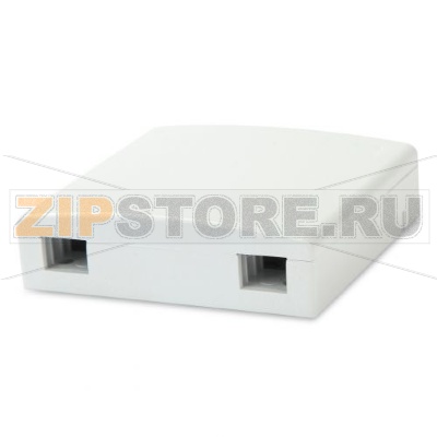 Hyperline FO-WB86-FTTH-2UN-WH Оптическая абонентская розетка (без адаптера), совместима с адаптерами SC/DLC, 2 порта, 86 мм х 86 мм х 25 мм 