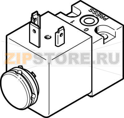 Распределитель с пилотным управлением Festo MDH-3/2-24DC 