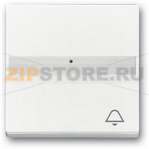 Клавиша выключателя с символом &quot;Звонок&quot;, альпийский белый ABB 2CKA001731A4002 