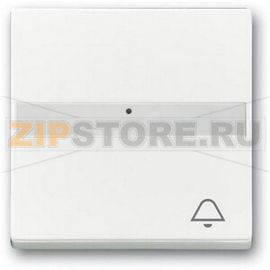 Клавиша выключателя с символом &quot;Звонок&quot;, альпийский белый ABB 2CKA001731A4002 