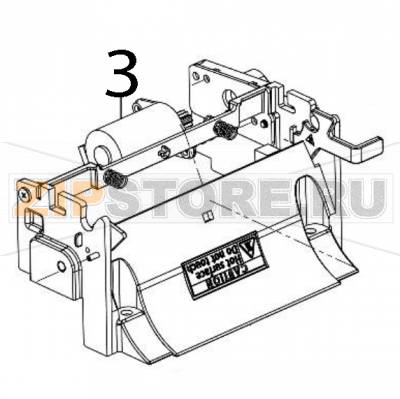 Stepping motor TSC TDM-30 Stepping motor TSC TDM-30Запчасть на деталировке под номером: 3