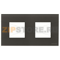 Рамка двухместная, двухмодульная, стекло графит ABB 2CLA227200N3801