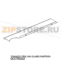 Stainless steel fan guard partition Unox XVC 704