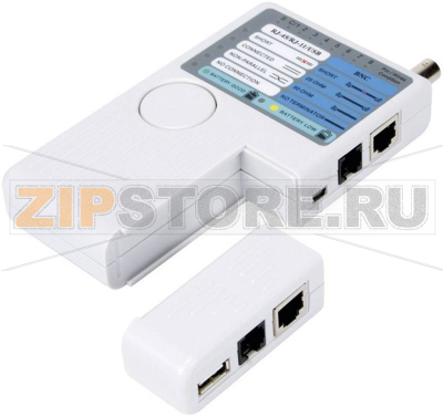 Тестер для USB-A, USB-B, BNC, RJ45, RJ12 Velleman VTLAN7 