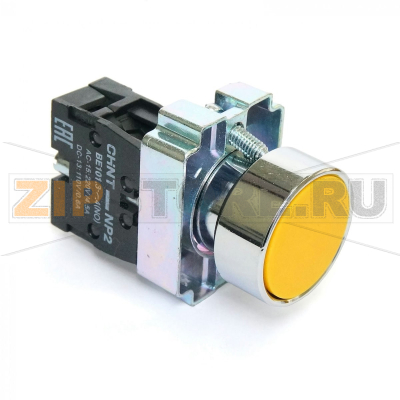 Кнопка управления, 1НО, IP40, без подсветки, желтая Chint NP2-BA51 