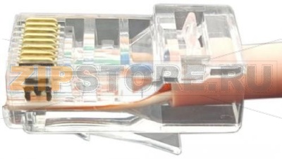 Hyperline PLEZ-8P8C-U-C5-100 Разъем легкой оконцовки RJ-45 (8P8C) под витую пару, категория 5e (50 µ&quot;/ 50 микродюймов), универсальный (для одножильного и многожильного кабеля) (100 шт.) 