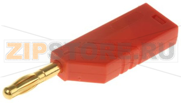 Штекер 4 мм, 24 A, 30 В/AC, 60 В/DC, красный Hirschmann 934100701 