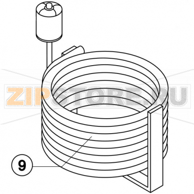 Water condenser Brema G 500 Water condenser Brema G 500Запчасть на деталировке под номером: 9Название запчасти Brema на английском языке: Water condenser G 500.
