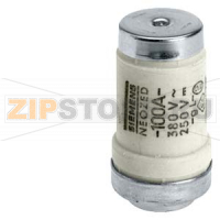 NEOZED ПЛАВКАЯ ВСТАВКА 400В GL, ТИПОРАЗМЕР D03, 100A Siemens 5SE2300