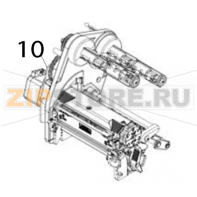 Print module (203 dpi) without main board, power supply unit and power cord TSC MB340T Print module (203 dpi) without main board, power supply unit and power cord TSC MB340TЗапчасть на деталировке под номером: 10