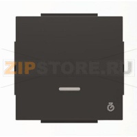 Клавиша для одноклавишных выключателей с таймером, чёрный бархат ABB 2CLA856200A1501