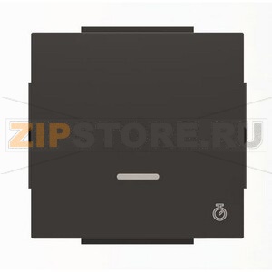 Клавиша для одноклавишных выключателей с таймером, чёрный бархат ABB 2CLA856200A1501 