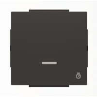 Клавиша для одноклавишных выключателей с таймером, чёрный бархат ABB 2CLA856200A1501