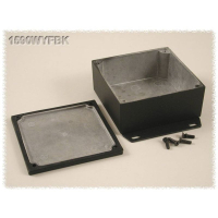 Корпус алюминиевый 92x92x42 мм, черный, 1 шт Hammond 1590WYFBK