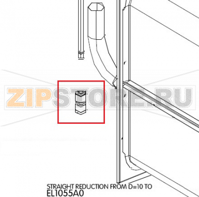 Straight reduction from D=10 TO Unox XVC 205 Straight reduction from D=10 TO Unox XVC 205Запчасть на деталировке под номером: 20Название запчасти на английском языке: Straight reduction from D=10 TO Unox XVC 205