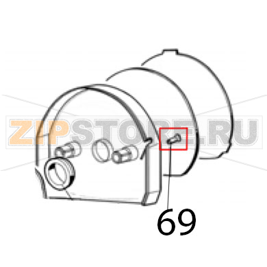 Rear cover fixing screw Ugolini MT 1 Rear cover fixing screw Ugolini MT 1Запчасть на деталировке под номером: 69