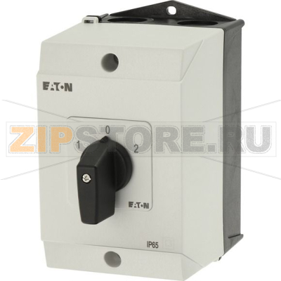 Переключатель, контакты: 6, 32 A, передняя панель: 1-0-2, 60°, с фиксацией Eaton T3-3-8212/I2 