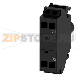 МОДУЛЬ ПОДСВЕТКИ С ИНТЕГРИРОВАННЫМ СВЕТОДИОДОМ 24В AC/DC, КРАСНЫЙ СВЕТ, ПРУЖИННЫЕ КЛЕММЫ, ДЛЯ МОНТАЖА НА ДЕРЖАТЕЛЕ АКТУАТОРА Siemens 3SU1401-1BB20-3AA0 