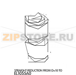 Straight reduction from D=10 TO Unox XBC 605  Straight reduction from D=10 TO Unox XBC 605Запчасть на деталировке под номером: 25Название запчасти на английском языке: Straight reduction from D=10 TO Unox XBC 605