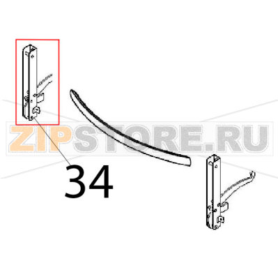 Left hand hinge Angelo Po 1G1PE1E Left hand hinge Angelo Po 1G1PE1EЗапчасть на деталировке под номером: 34